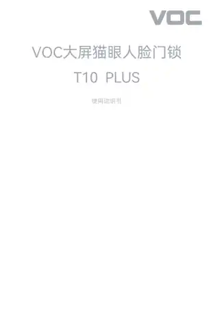 VOC大屏猫眼人脸锁T10 Plus